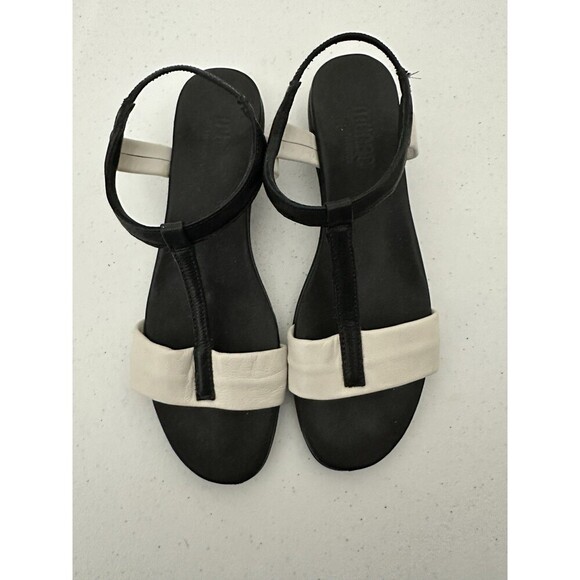 Munro‎ Faran Sandals Black Off White Women’s 7.5M Custom Made Shoes - Picture 2 of 10